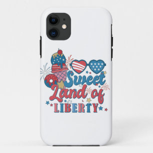 SWEET LAND OF LIBERTY patriotic                    iPhone 11 Case