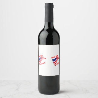 Sweet land of liberty wine label