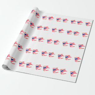 Sweet land of liberty wrapping paper