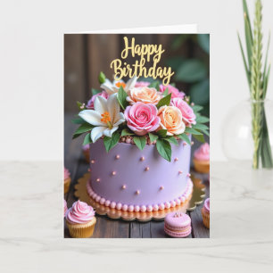 Sweet Lavender Birthday Card