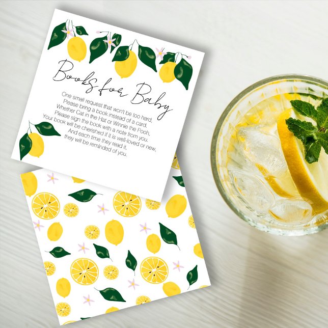 Sweet lemon baby books for baby enclosure card (Creator Uploaded)