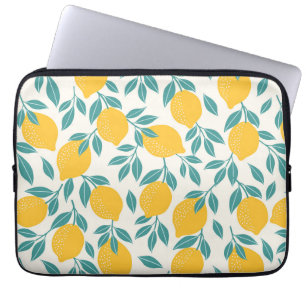 Sweet Lemon Branches Pattern Laptop Sleeve