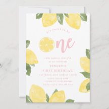 Sweet Lemons 1st Birthday