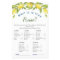 Sweet Lemons & Greenery Chic Bridal Shower Game