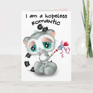 Sweet Lemur Arrow of Love - hand-drawn Card