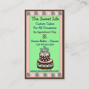 Sweet Life Cake Business cards