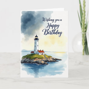 Sweet Lighthouse Birthday Card