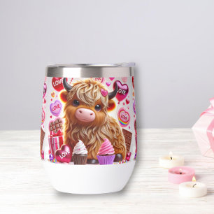 Sweet Like Candy Highland Cow Stemless Tumbler