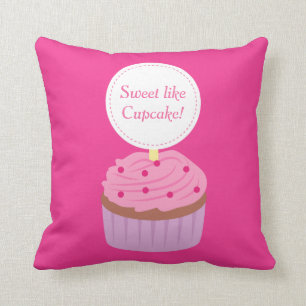 Sweet like Cupcake, Pink, For Girls Cushion