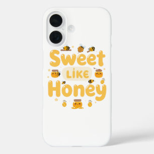 "Sweet Like Honey" Kawaii Pun iPhone 16 Case