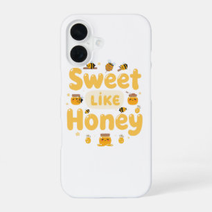 "Sweet Like Honey" Kawaii Pun iPhone 16 Case