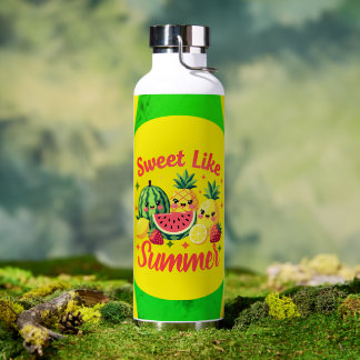 Sweet Like Summer Cute Fruit Stainless Steel Water Bottle
