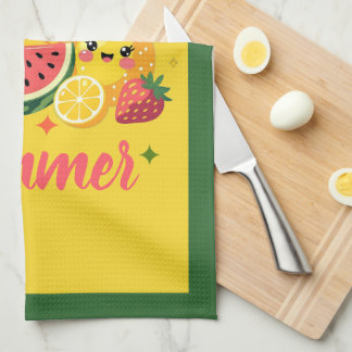 Sweet Like Summer Cute Fruit | Tropical Decor Tea Towel