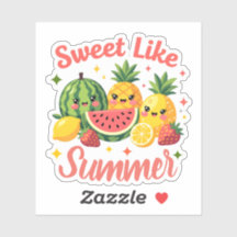 Sweet Like Summer Kawaii Fruit Friends