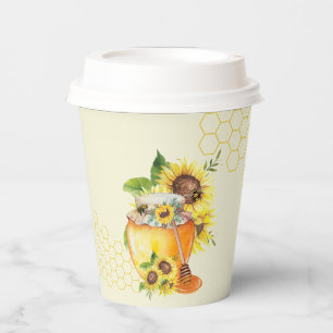 Sweet lil honey pot honeycomb & bee’s  paper cups