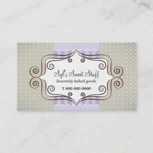 Sweet Lilac and Polka Dots Business Card