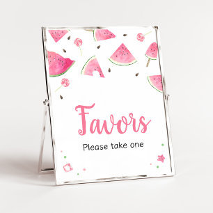 Sweet Little Baby Watermelon Baby Shower Favours Poster