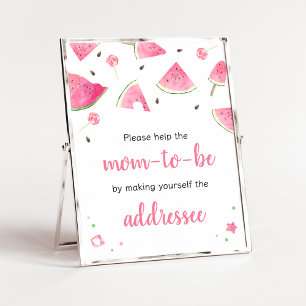 Sweet Little Baby Watermelon Envelope Station Poster