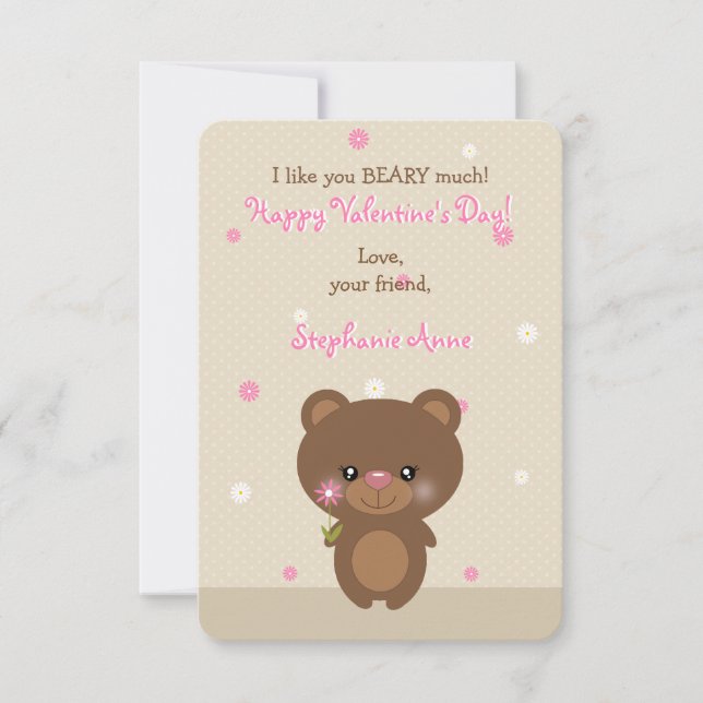 Sweet Little Bear Invitation (Front)