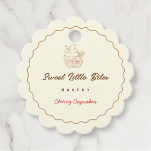 Sweet Little Bites Bakery Cherry Cupcake Tags