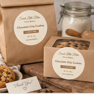 Sweet Little Bites Bakery Custom Gluten-Free Classic Round Sticker