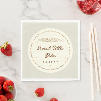 Sweet Little Bites Bakery Logo Napkin