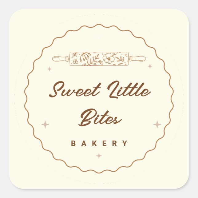 Sweet Little Bites Bakery Logo Sticker (Front)