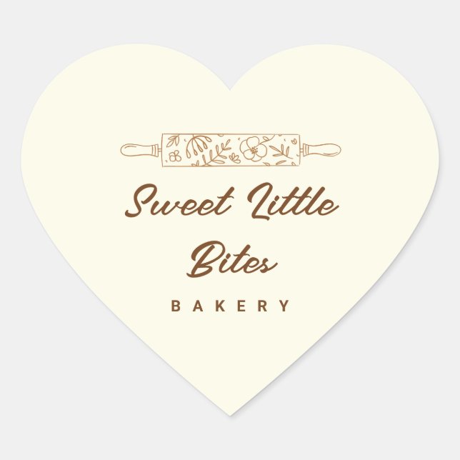 Sweet Little Bites Bakery Logo Sticker (Front)
