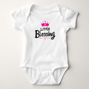 Sweet "Little Blessing" Pink Baby Bodysuit