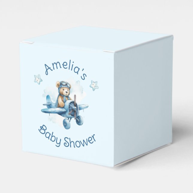 Sweet Little Boy on the Way Baby Shower Favour Box (Front Side)