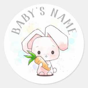 Sweet Little Bunny Classic Round Sticker