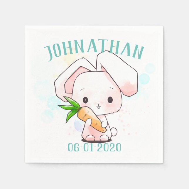 Sweet Little Bunny Napkins (Front)