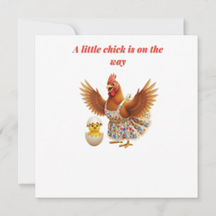Sweet Little Chick Baby Shower Thank You Card