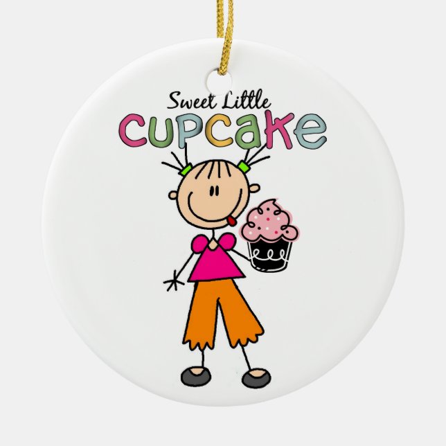 Sweet Little Cupcake Ornament (Front)