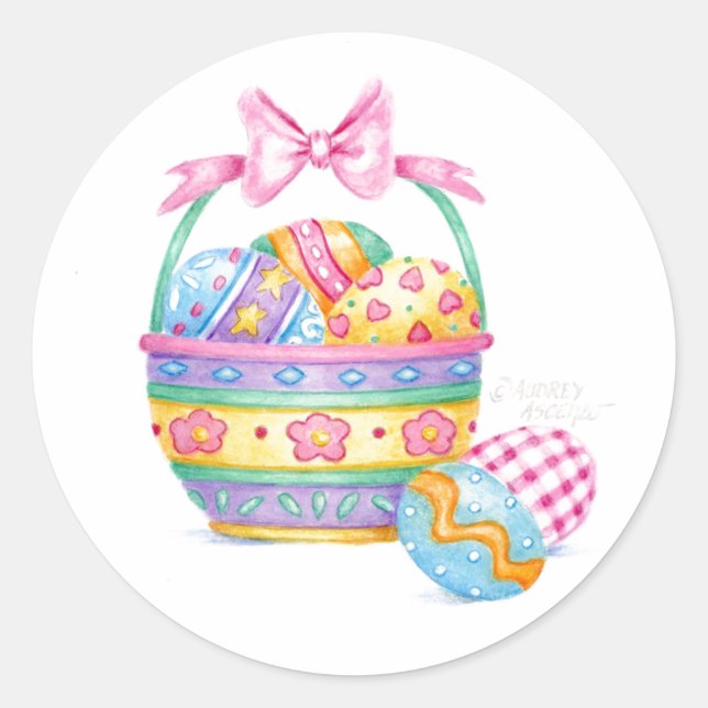 Sweet Little Easter Basket Stickers (Front)
