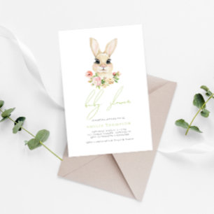 Sweet Little Easter Bunny Baby Shower Invitation