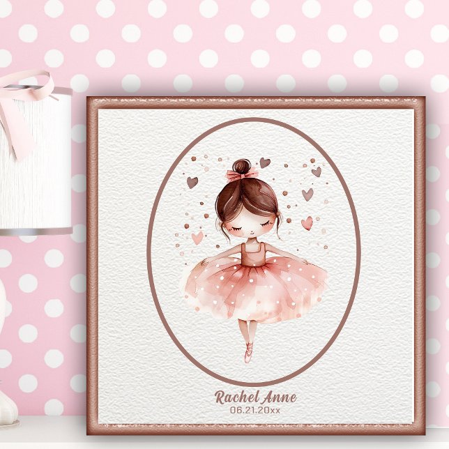 Sweet Little Girl Ballerina Poster Wall Art (Creator Uploaded)