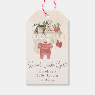 Sweet Little Girl Boho Clothes Baby Shower Gift Tags