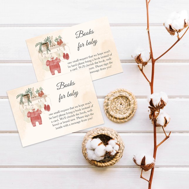Sweet Little Girl Boho Clothes Books For Baby Enclosure Card (Creator Uploaded)