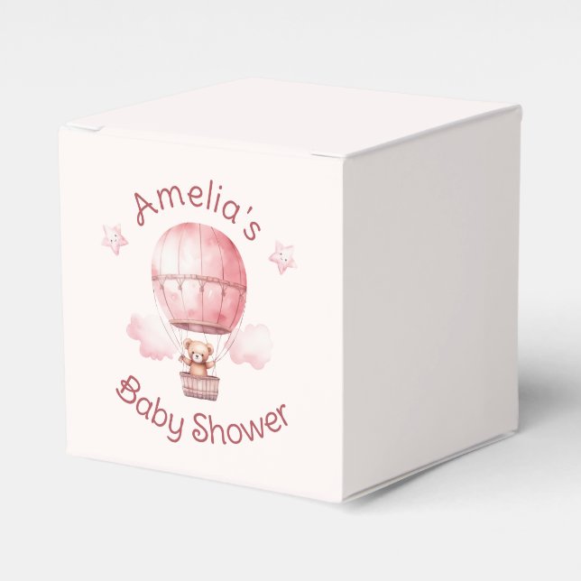 Sweet Little Girl on the Way Baby Shower Favour Box (Front Side)