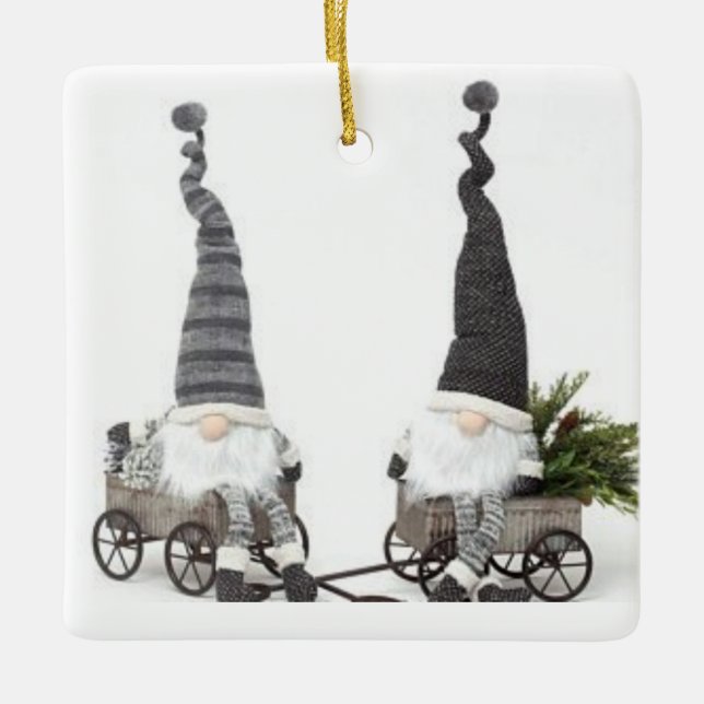 *SWEET LITTLE GNOMES*  CHRISTMAS ORNAMENT (Front)