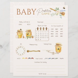 Sweet Little Honey Baby Predictions Guessing Game