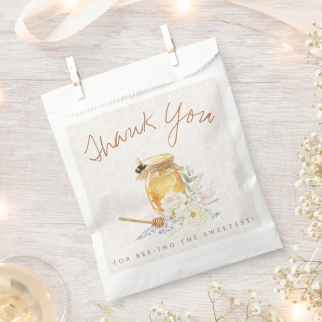 Sweet Little Honey Baby Shower Favour Bag (Clipped)