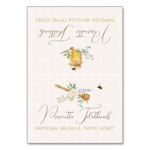 Sweet Little Honey Baby Shower Food Label Card