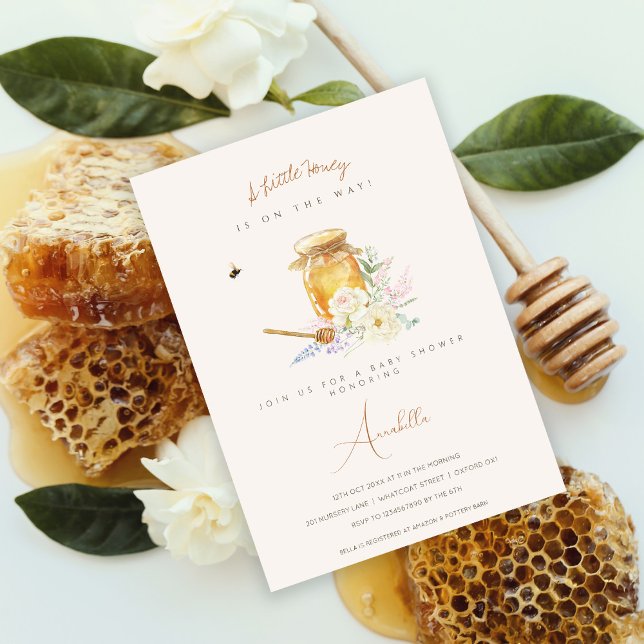 Sweet Little Honey Baby Shower Invitation (Creator Uploaded)
