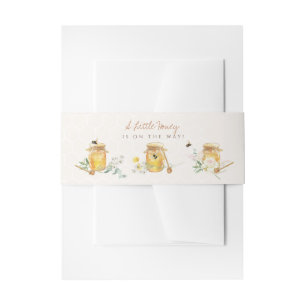 Sweet Little Honey Baby Shower Invitation Belly Band