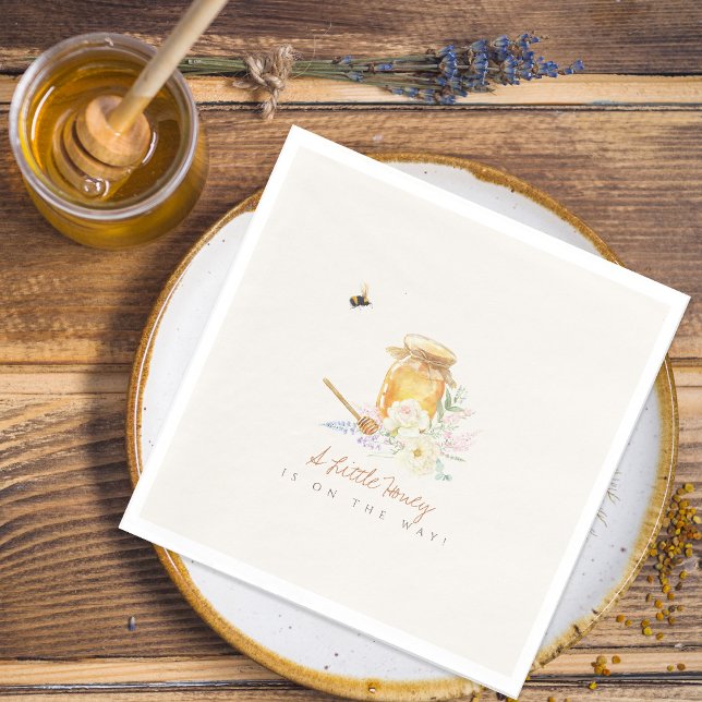 Sweet Little Honey Baby Shower Napkin (Creator Uploaded)