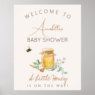 Sweet Little Honey Baby Shower Welcome Sign