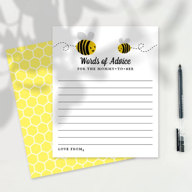 Sweet Little Honey Bee Baby Shower Advice (Creator Uploaded)