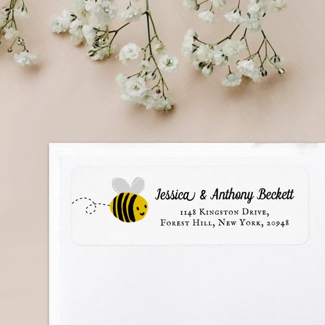Sweet Little Honey Bee Return Address Labels (Creator Uploaded)